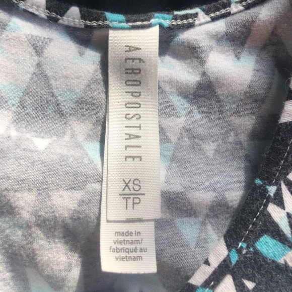 Teal, Aqua, and Black Skater dress - Picture 3 of 3